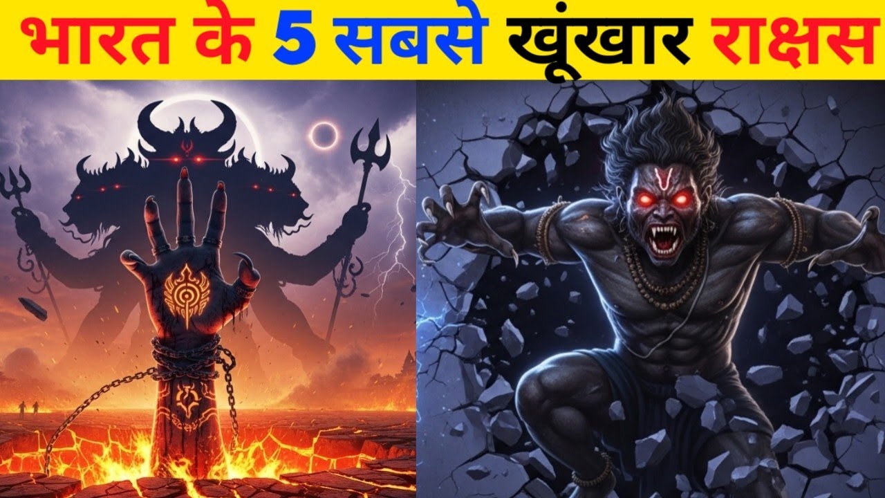 भारत के 5 सबसे खूंखार राक्षस |indian mythology demons|top 5 most powerful demons in hinduism