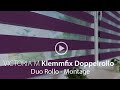 Klemmfix doppelrollo  duorollo montage  victoria m