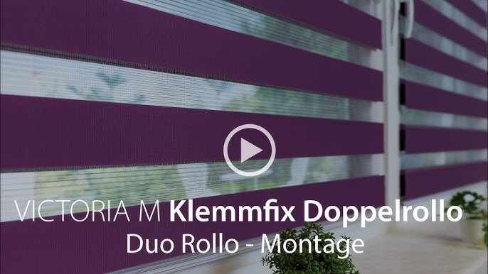 Duo Rollos Fenster Klemmfix VICTORIA YouTube für und Türen Doppelrollos von - M /