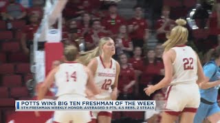 Potts Wins Big Ten Freshman Of The Week