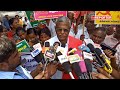 പിണറായി വിജയന്റെ വസതിയില് ഇ ഡി റെയ്ഡ്; ഈറോഡില് പ്രതിഷേധം