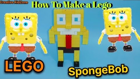 SpongeBob | How To Make a LEGO SpongeBob #spongebob #lego #howto #buildingblocks