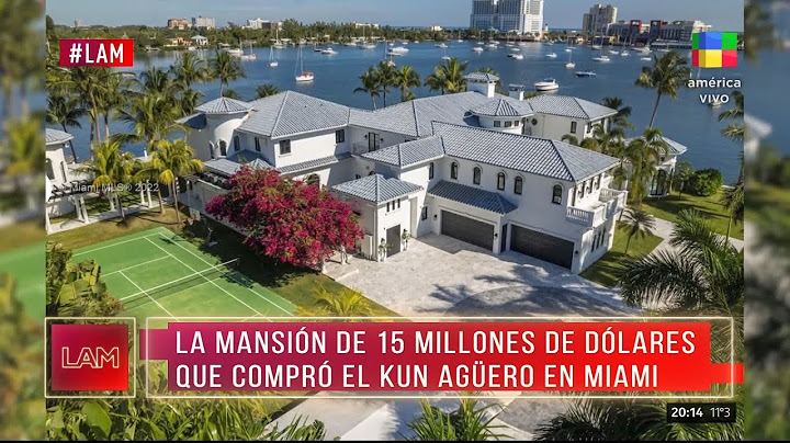 📺 La mansión de 15 millones de dólares que compró "El Kun" Agüero en Miami
