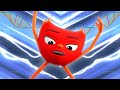 Rouge puissant | Série drôle | Dessins animés pour enfants | Vidéos préscolaires