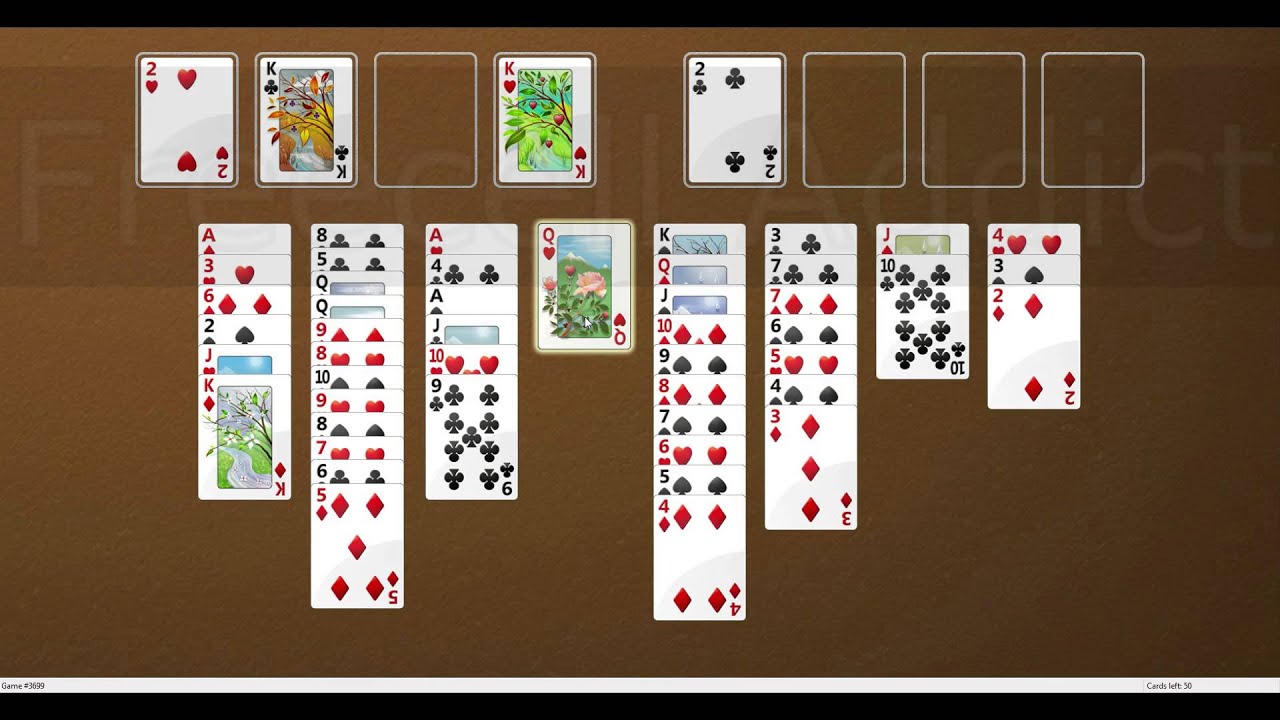 How to solve freecell game #3699 - YouTube