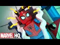 Top 5 mejores momentos  lego marvel spiderman vexed by venom  marvel hq espaa