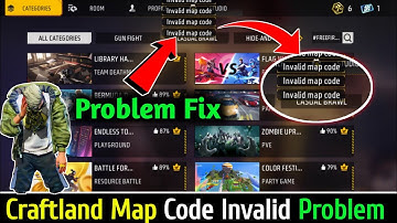 Free Fire Craftland Invalid Code Problem | Free Fire Craftland Problem | Free Fire Max Craftland Inv