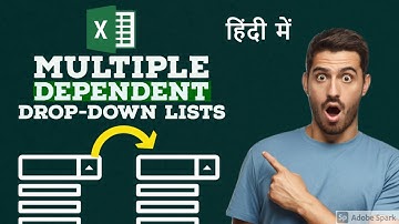 How To Create Dependent Drop Down List In Excel || Best Video || Hindi