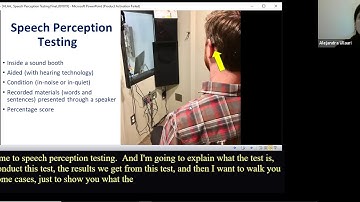 WEBINAR - Hearing Technology Outcomes Matter: Speech Perception Testing