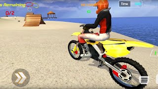 Extreme Motocross beach Bike Stunt Driving #21 - Motorbike Racing Best Bike game Android Gameplay screenshot 5