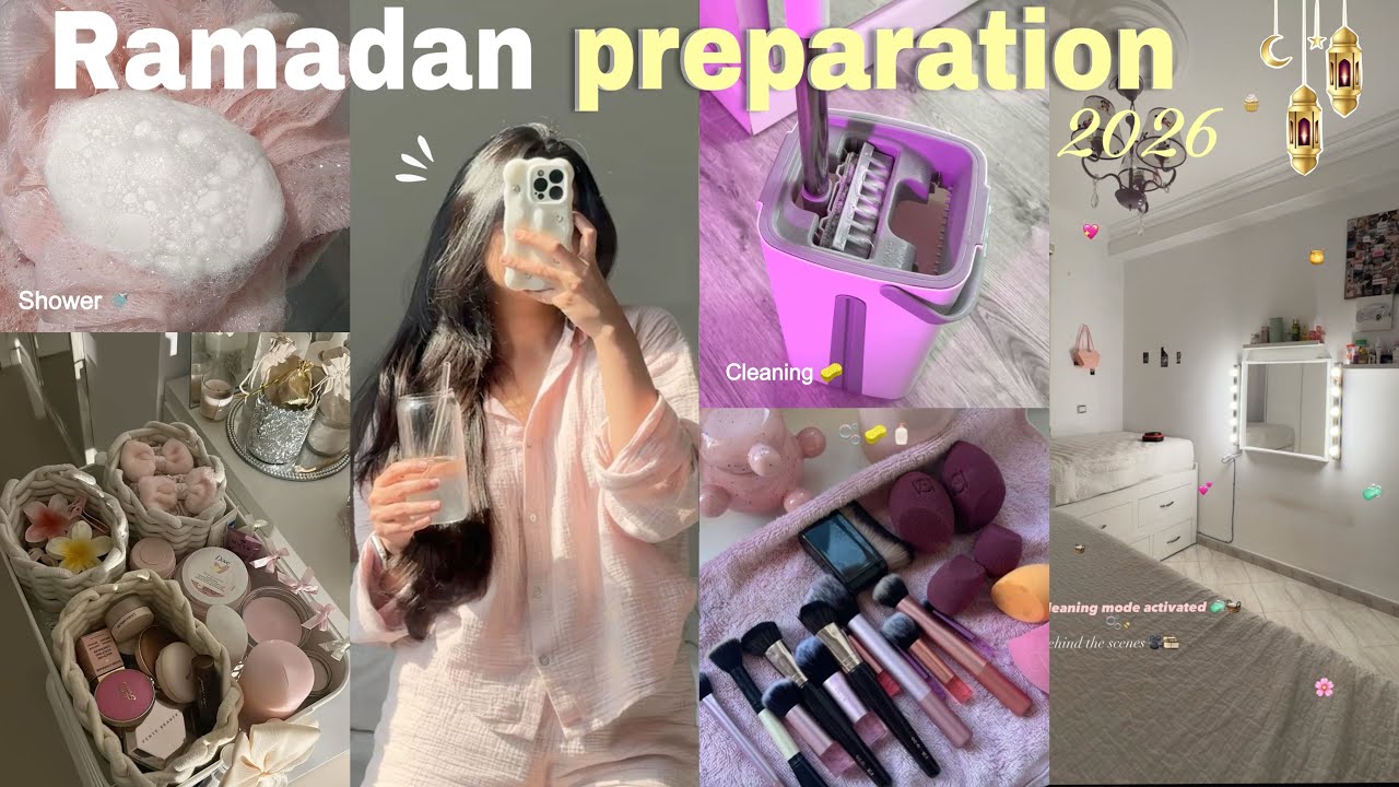Get Ready With Me for Ramadan 2026🌙💕 | تحضيرات رمضان + تنظيم البيت 🧺🫧