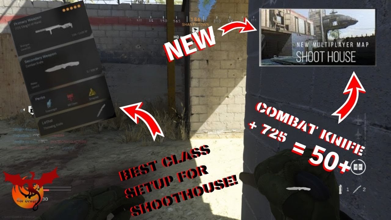 Call of Duty Modern Warfare: Shoothouse  Best Class Setup (High Kill Game)