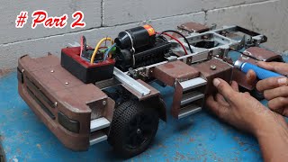 How I build an RC Tractor Truck from Iron Plate.#Part 2