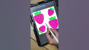 Seamless repeating pattern | EASY Procreate tutorial #shorts #procreate #youtubeshorts