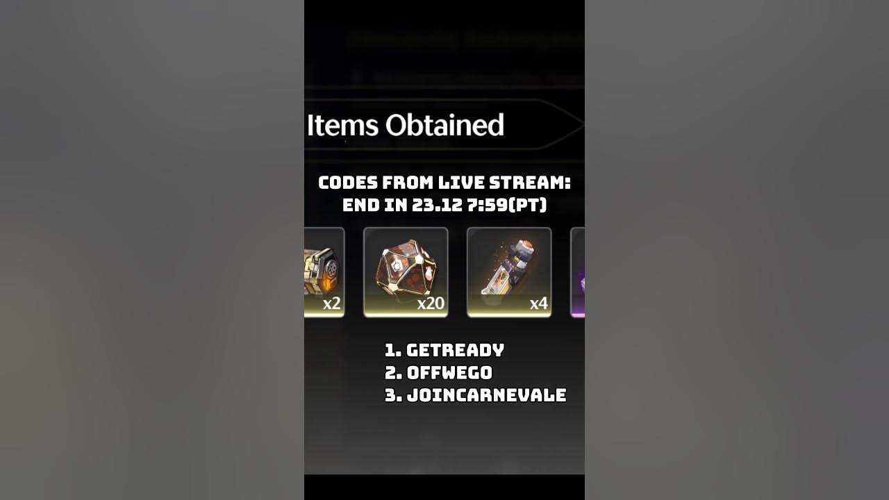 Codes from live 2 0 livestream wutheringwaves wuwa rinascita shorts