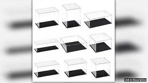 Clear Acrylic Display Case Box Dustproof Storage Countertop Box Protection Showcase Cube Figures