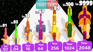 Number Gun Run 2048 - Level Up Gun Max Level Gameplay screenshot 5