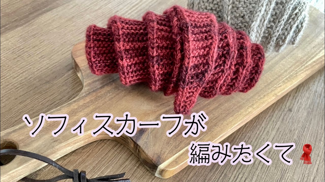 ソフィスカーフが編みたくて🧣knitting challenge❣️ - YouTube