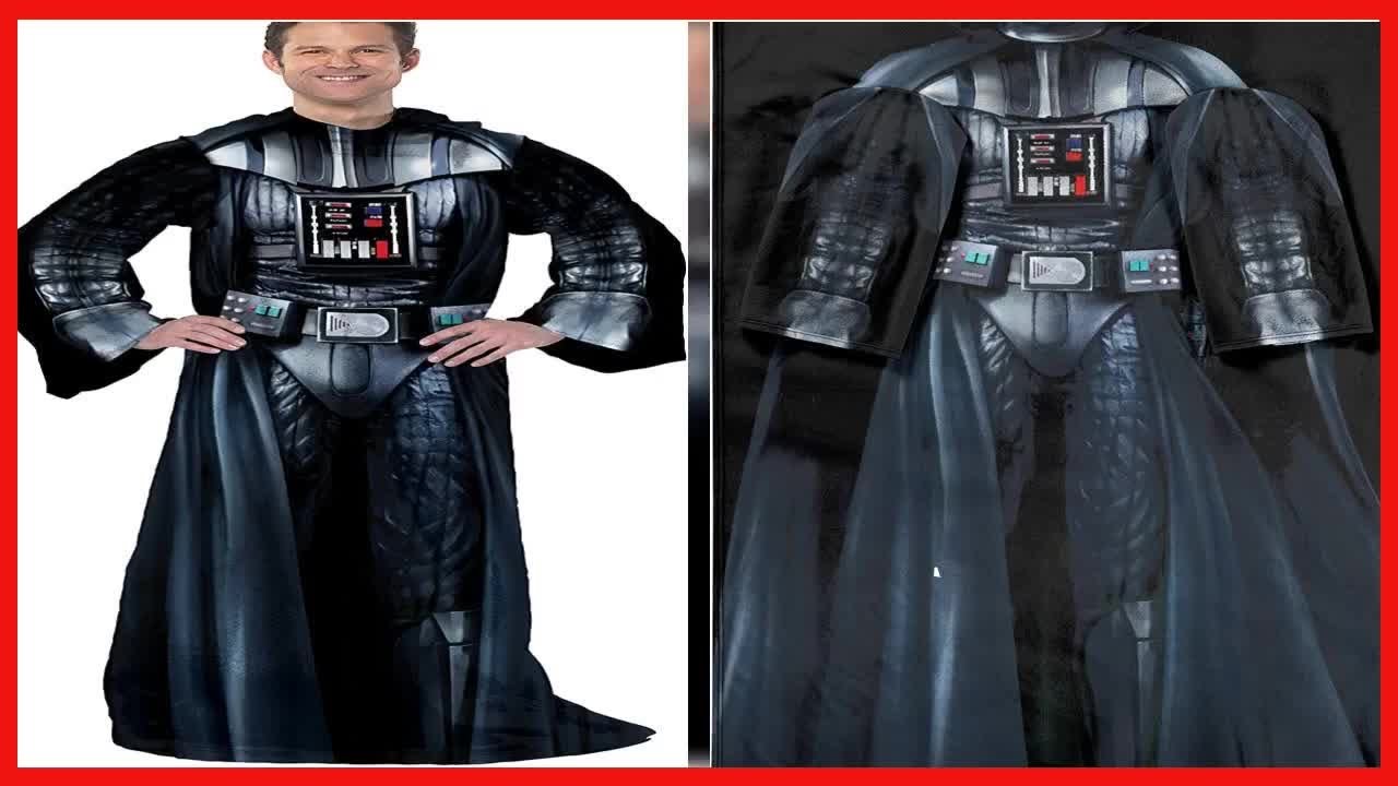 Disney Star Wars, "Being Darth Vader" Adult Soft Throw Blanket with Sleeves, 48" x 71", Multi Color