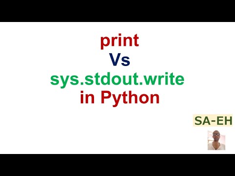 print vs sys.stdout.write in python | difference between print and sys. stdout.write|Python Tutorials - YouTube Print Vs Sys.Stdout.Write In Python | Difference Between Print And Sys. Stdout.Write|Python Tutorials - Youtube