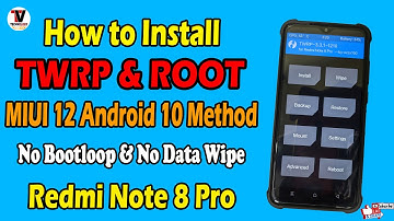 How to Install TWRP and ROOT MIUI 12 Android 10 Method on Redmi Note 8 Pro | 100% Safe Method |