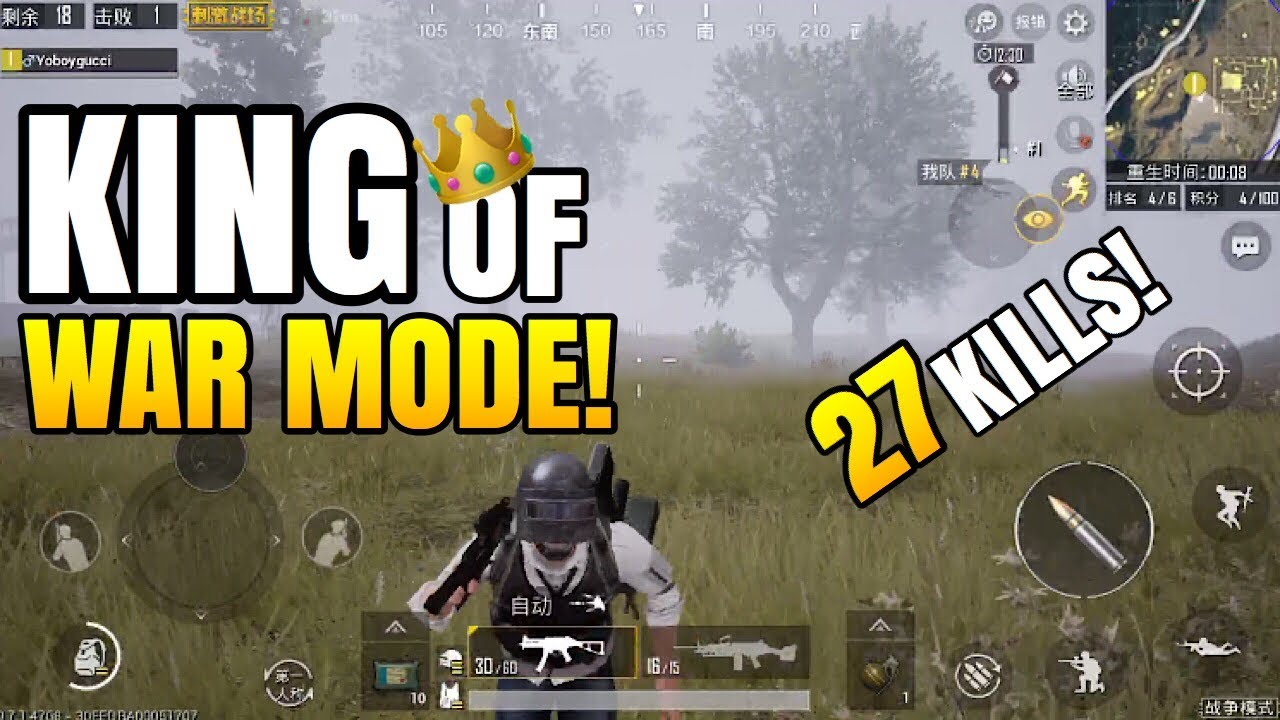 War Mode King 27 Kills Solo Vs Squad Pubg Mobile Youtube - 27 kills solo vs squad pubg mobile