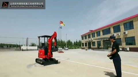 China autonomous driverless excavator mini