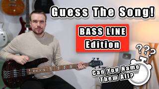 Can You Name These 25 BASS LINES? (Guess The Song!)
