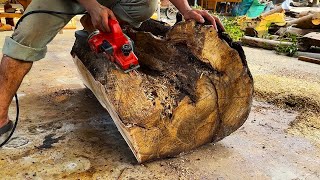 Amazing Extremely Creative Woodworking You&#39;ve Never Seen Discarded Wood Stumps // Art Outdoor Table