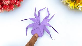 Origami Jumping Spider Tutorial | How To Make an Origami Paper Spider | Moving Paper Toy