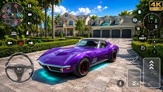 Car parking driving school # Android Game. # Chevrolet corvette C3. #cars# wintage Car vairal # 4k # screenshot 3