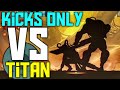 Shadow fight 2 | Kicks Only Vs TITAN | Challenge #33