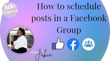 How to schedule posts in a Facebook Group