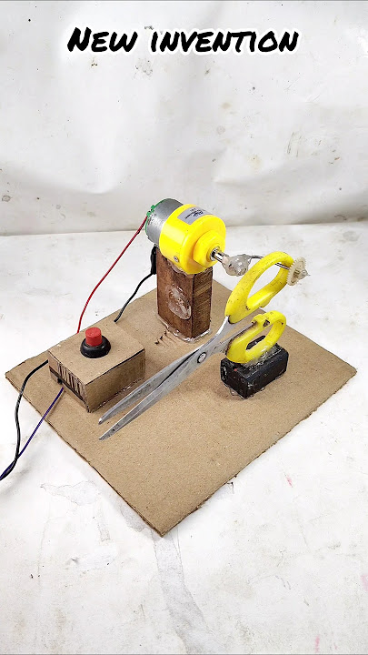 'Paper Cutting Machine with DC Motor – Full Mechanism & Demo!'
