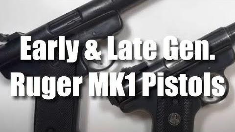 Cover Image for Ruger .22LR Automatic Target Pistol - Difference’s Between 1951 & 1977 MKI pistols