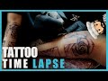 Cross and roses arm tattoo - time lapse 👨🏻‍🍳 (2020)