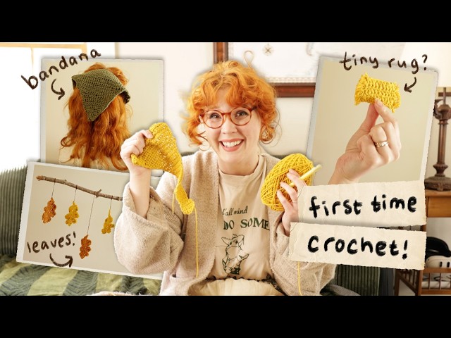 Teaching Myself How to Crochet *bc i'm tired of doomscrolling*