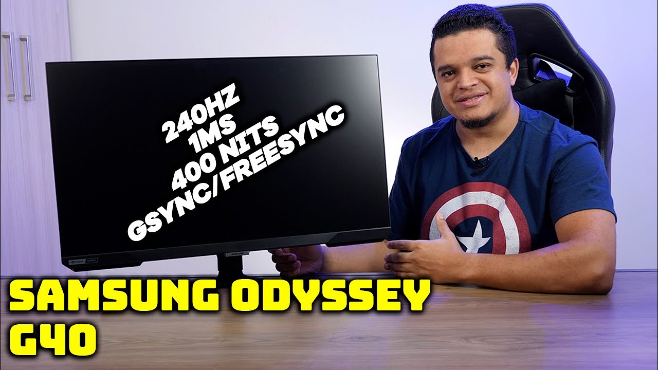 Monitor 1ms Gamer Odyssey G40 - Samsung 27 Polegadas 240hz