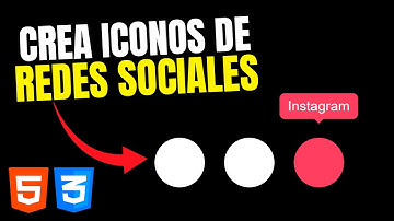 ✅ Crea iconos de redes sociales con efecto hover en HTML y CSS