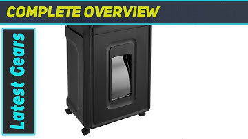 Amazon Basics 24 Sheet Cross Cut Paper, CD and Credit Card Home Office Shredder Review