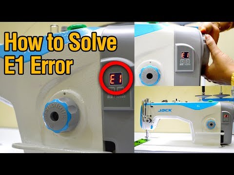 How to solve E1 error in Jack F4 Sewing Machine | Beginners Guide | DIY | #117
