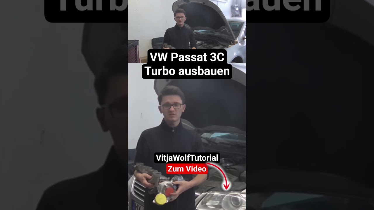 VW Passat 3C Turbo ausbauen Tutorial - VitjaWolfTutorial