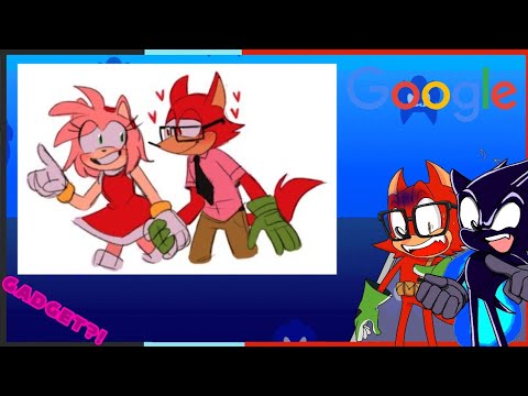 AngryDarkSonic! Sonic & Gadget visits Google! 