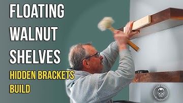 Building Floating Walnut Shelves with Hidden Brackets