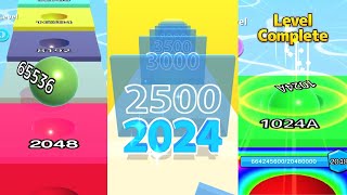 Ball Run 2048 Merge Number vs Number Run 3D vs Ball Run Infinity all levels gameplay