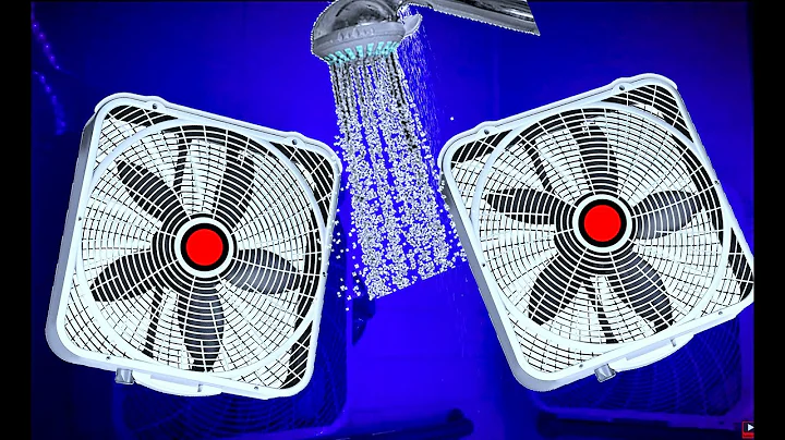 SHOWER + BOX FAN SOUND with Dim Screen = White Noi...