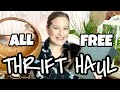 COMPLETELY FREE HOME DECOR THRIFT  HAUL ~ I CAN’T BELIEVE IT~ FREE VINTAGE HAUL ~ THRILLED THRIFTER