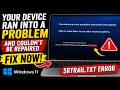 SrtTrail.txt Error in Windows 11 Fix Guide | Your Device Ran Into a Problem and Couldn't Be Repaired