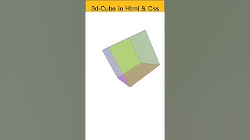 3d Cube in html  and Css😜😜🥰🥰 || coding status whatsapp😍😜 #shorts  #programming #css  #html #viral