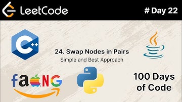 Swap Nodes in Pairs | #leetcode problem 24 | #day22 of 100 Days of Code | #viralvideo #engineering